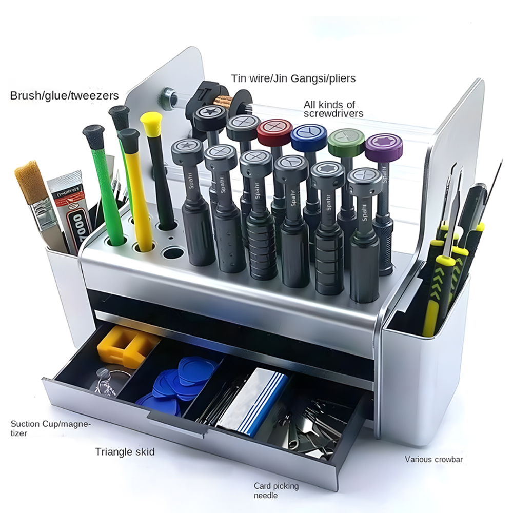 Phone Accessories Cabinet - Estante de escritorio, gabinete de herramientas