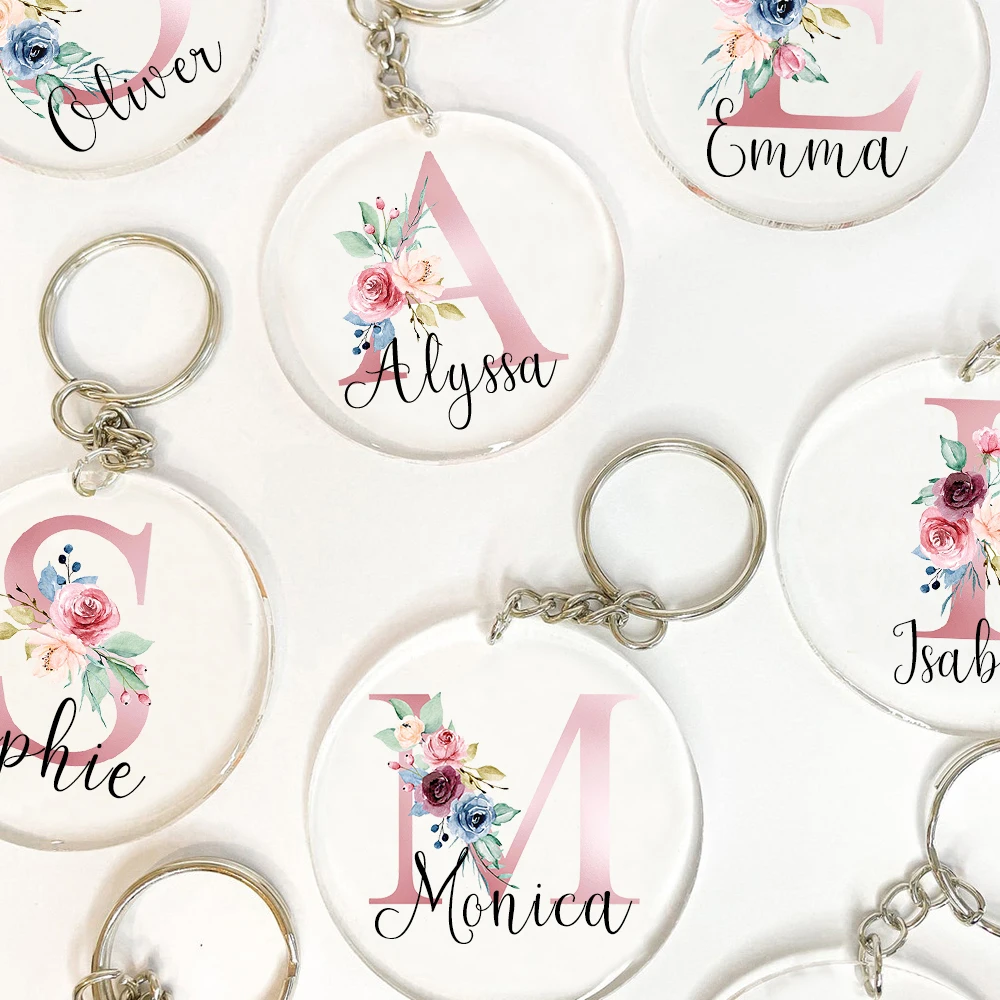 Phone Accessories And Names - Llavero con inicial personalizada con nombre,