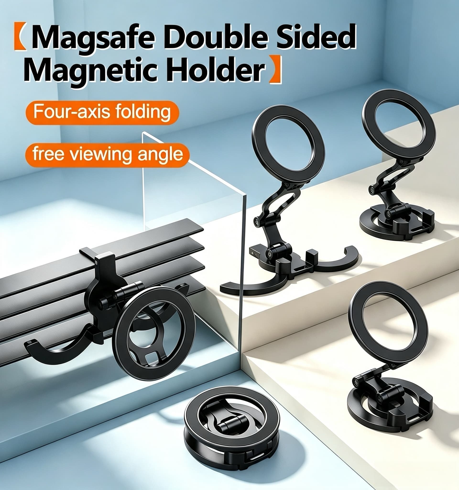 Selfie Stick Tripod - Soporte de Teléfono Magsafe de Doble