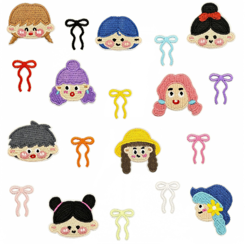 Phone Accessories Pictures - Parches bordados con lazo para niño