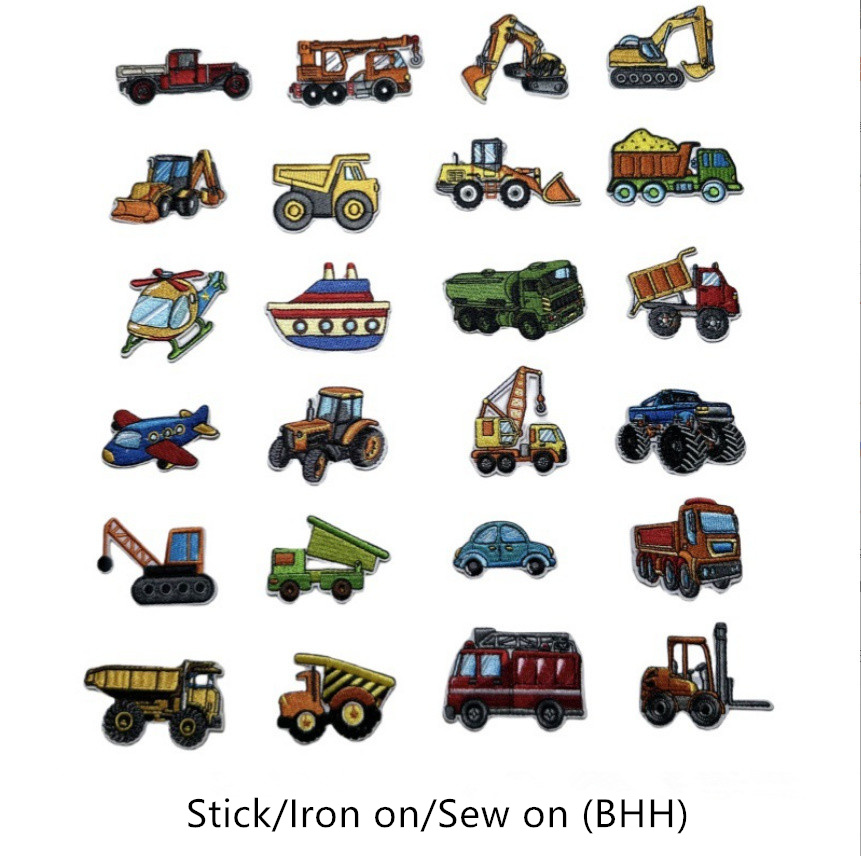 Phone Accessories Pictures - Parches bordados de vehículos de ingeniería,