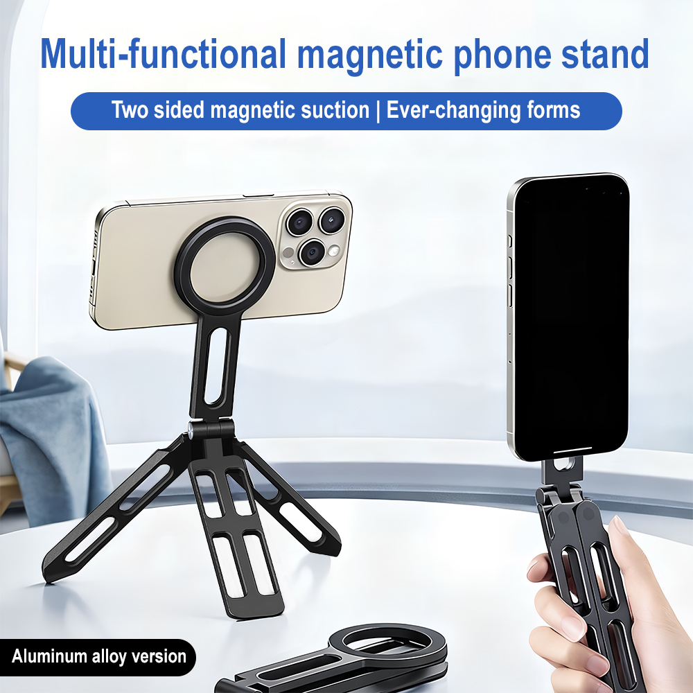 Selfie Stick Tripod - Soporte Magnético para Teléfono con Cuatro