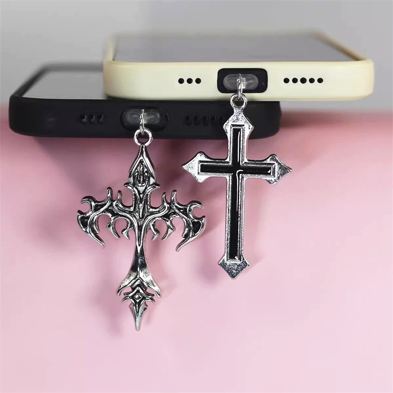 Phone Accessories For Boys - Enchufe antipolvo de aleación cruzada para
