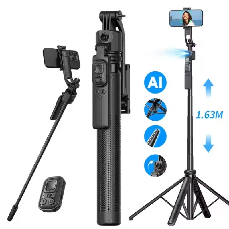 Estabilizador de Gimbal Plegab - Selfie Stick Tripod reseña y precio