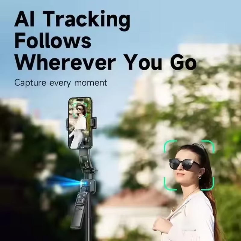 Estabilizador de Gimbal Plegab - Selfie Stick Tripod reseña y precio