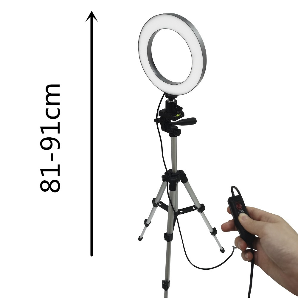 Anillo de luz LED para selfies - Selfie Stick Tripod reseña y precio