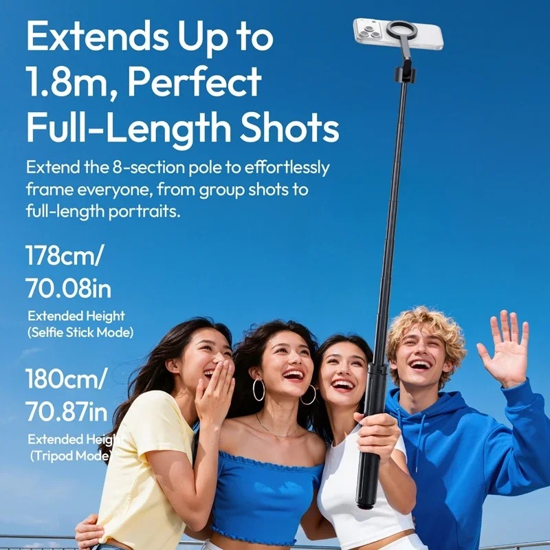 Trípode magnético Ulanzi SK21  - Selfie Stick Tripod reseña y precio