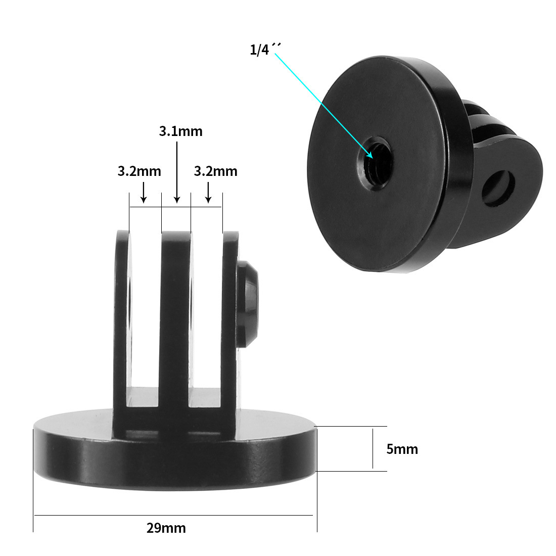 Para Gopro adaptador de montaj - Selfie Stick Tripod reseña y precio